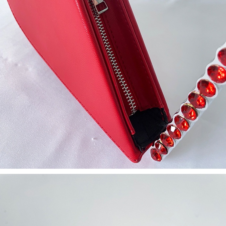Túi Xách Dự Tiệc Tối Thiết Kế Mới 2023 Hình Trái Tim Bằng Acrylic Đính Kim Cương Sang Trọng Cho