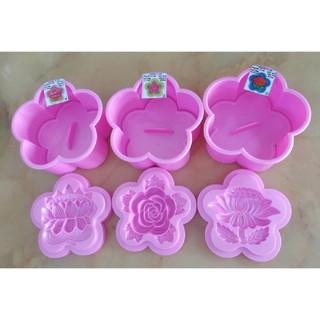 Khuôn Xôi bông mai 12 cm hình hoa sen/ hoa cúc/ hoa hồng