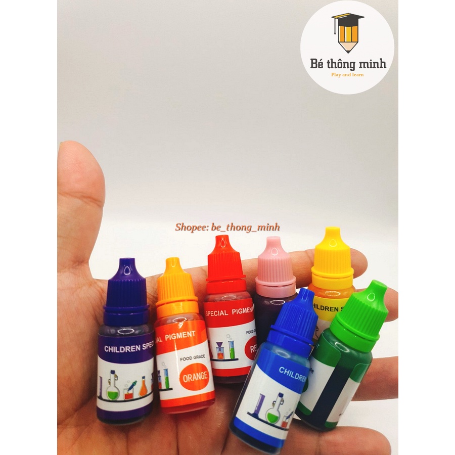 Set 7 màu thực phẩm cho bé làm thí nghiệm khoa học vui