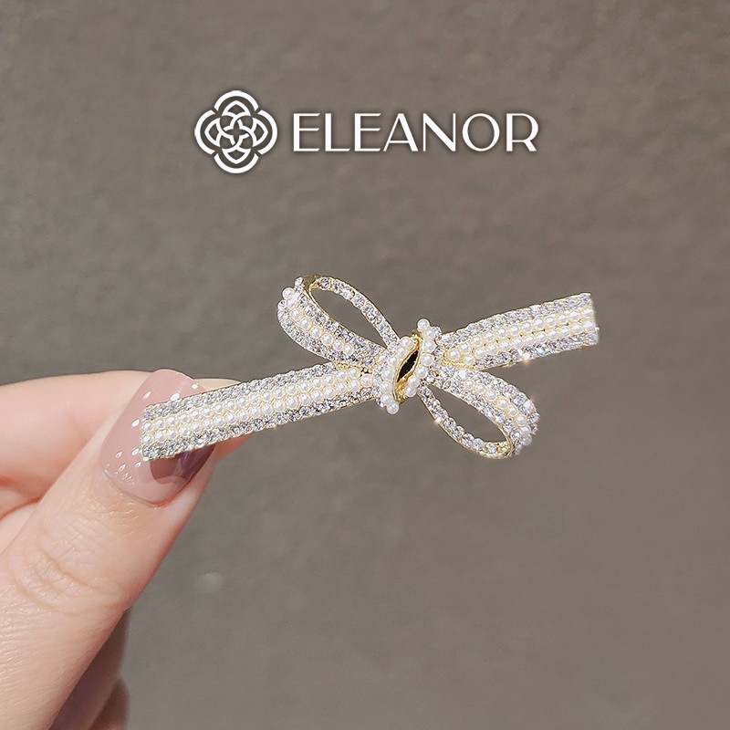 Kẹp tóc nữ Eleanor Accessories đính đá ngọc trai nhân tạo phụ kiện tóc phong cách Hàn Quốc 5292