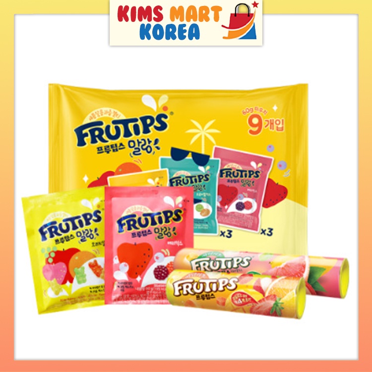 Nestle Hàn Quốc Frutips Gummy Jelly Sweet & Sour Fruit Original, Lychee, Hương Hỗn Hợp Nhiệt Đới