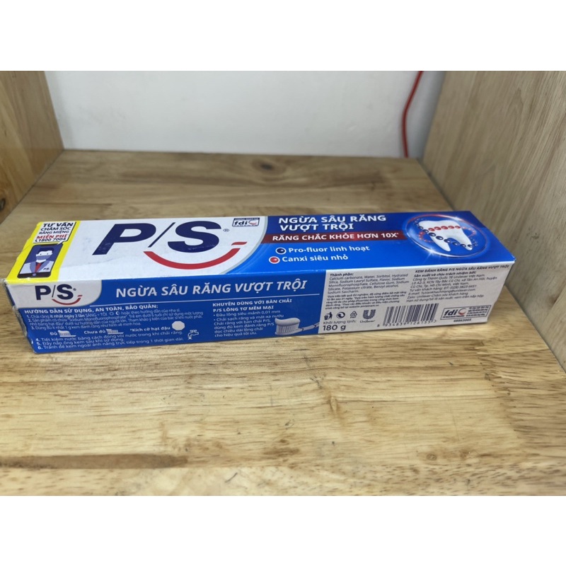 KEM ĐÁNH RĂNG P/S NGỪA SÂU RĂNG VƯỢT TRỘI 180g