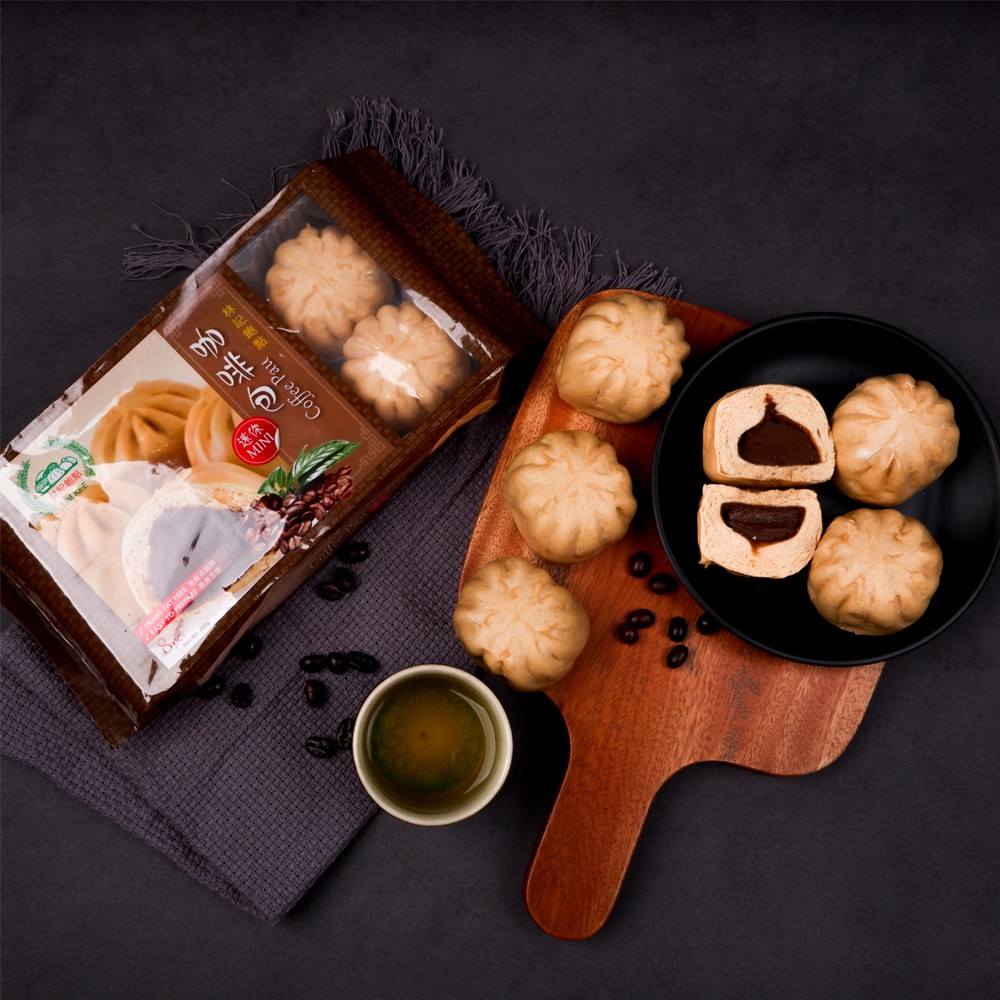 BÁNH BAO NHÂN CÀ PHÊ LIM KEE SINGAPORE 280G/ 8 bánh