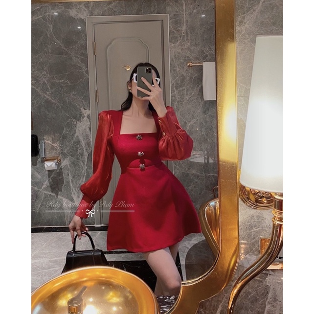 Váy dạ phối tay tơ