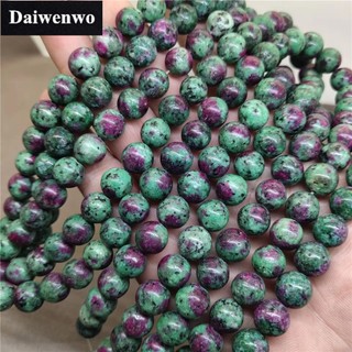 Chuỗi hạt đá ruby zoisite 4-12mm tự nhiên