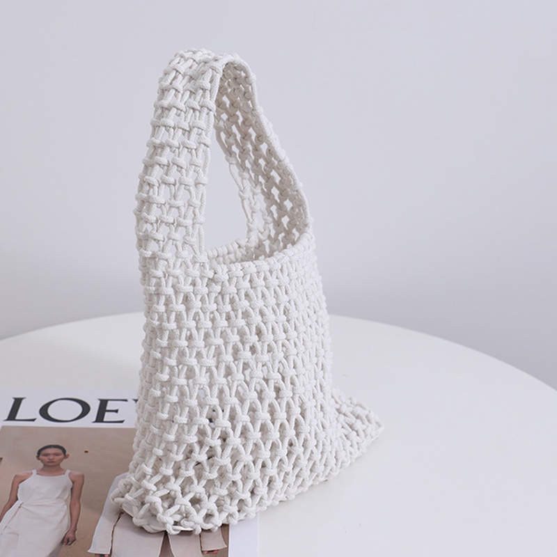 Ielgy Túi Lưới Câu Cá cotton Màu Sắc Kẹo Ngọt Phong Cách Hàn Quốc Cho Nữ