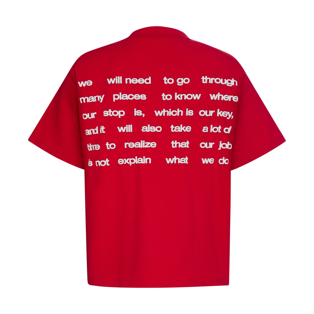 ÁO THUN AASTU IN DÒNG THƯ - AA STU LETTER TEE // MEN - Aastudio