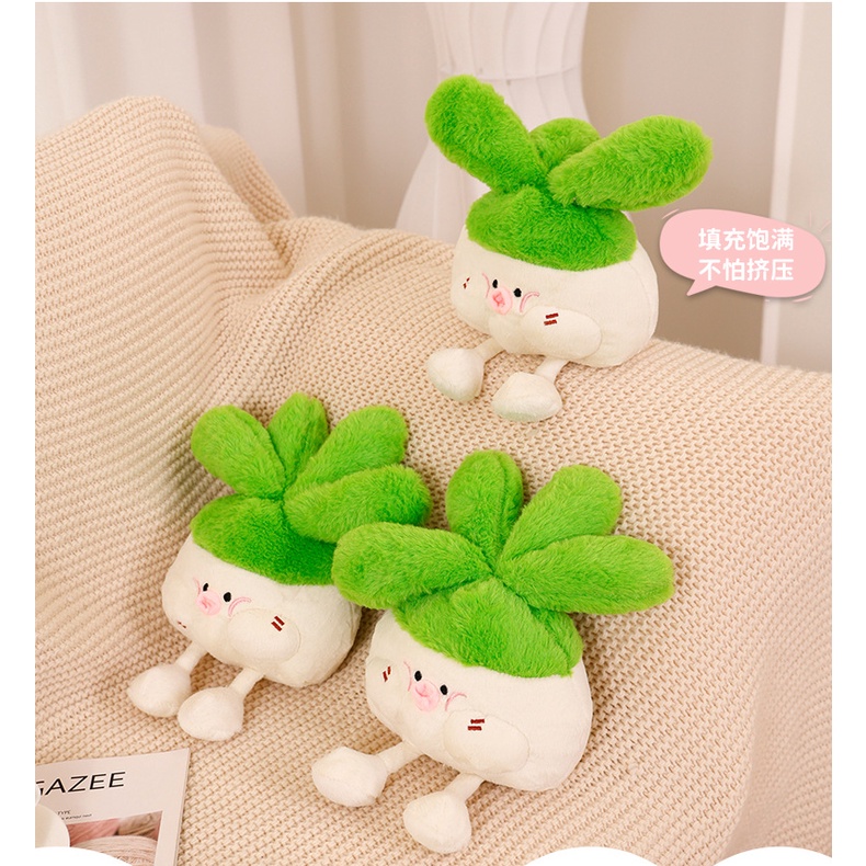 Búp Bê Nhồi Bông Hình Rau Củ Quả Dễ Thương Cho Bé Gái