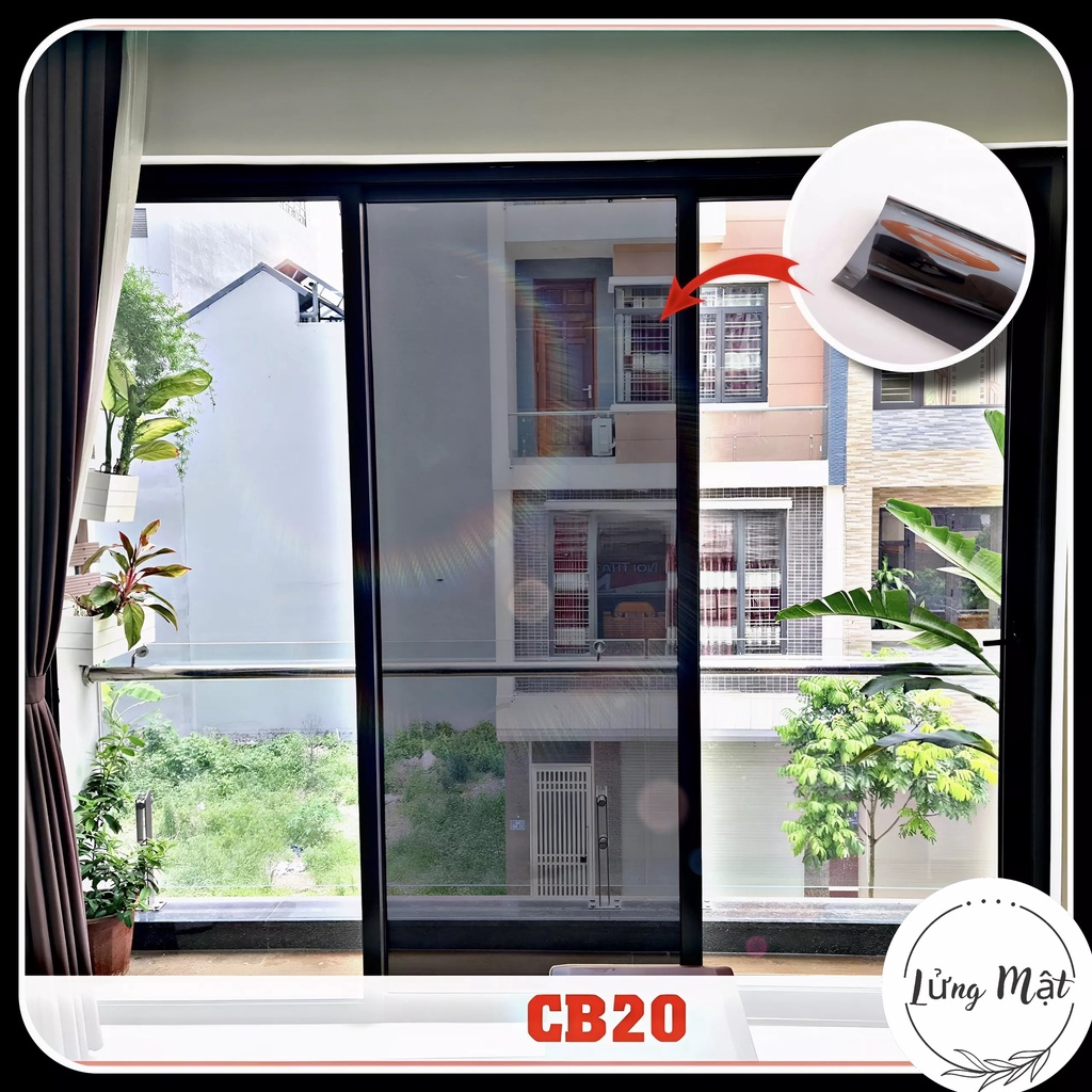 Miếng Dán Kính Chống Nắng Cho Cửa Nhiều Nắng 3M Carbon Black 20