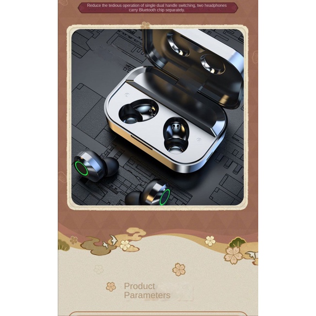 ★Genshin Impact★Tai nghe Bluetooth không dây Kaedehara Kazuha Hutao Zhongli Gaming Nhân vật ngoại vi Tai nghe trong tai