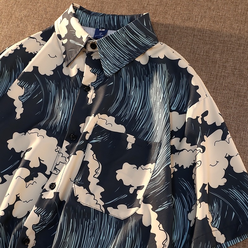 NRVP Áo Sơ Mi Nữ Ngắn Tay Phong Cách Hàn Quốc