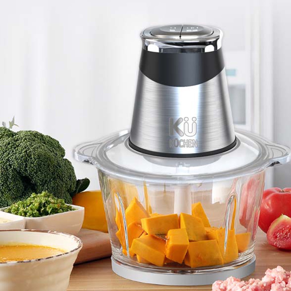 Máy xay thịt, bóc vỏ Kuchen KU DKFC1212 Dung tích 2.1 lít, Bảo hành 24 tháng