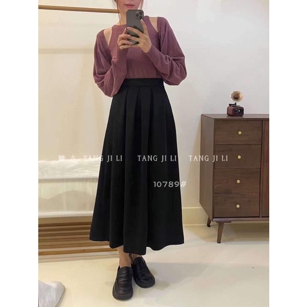 10789 CHÂN VÁY XẾP LY DÀI NHIỀU MÀU