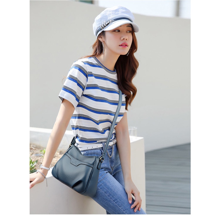 Túi Đeo Chéo Da Bò Thật Thiết Kế Đơn Giản Thời Trang Cho Nữ