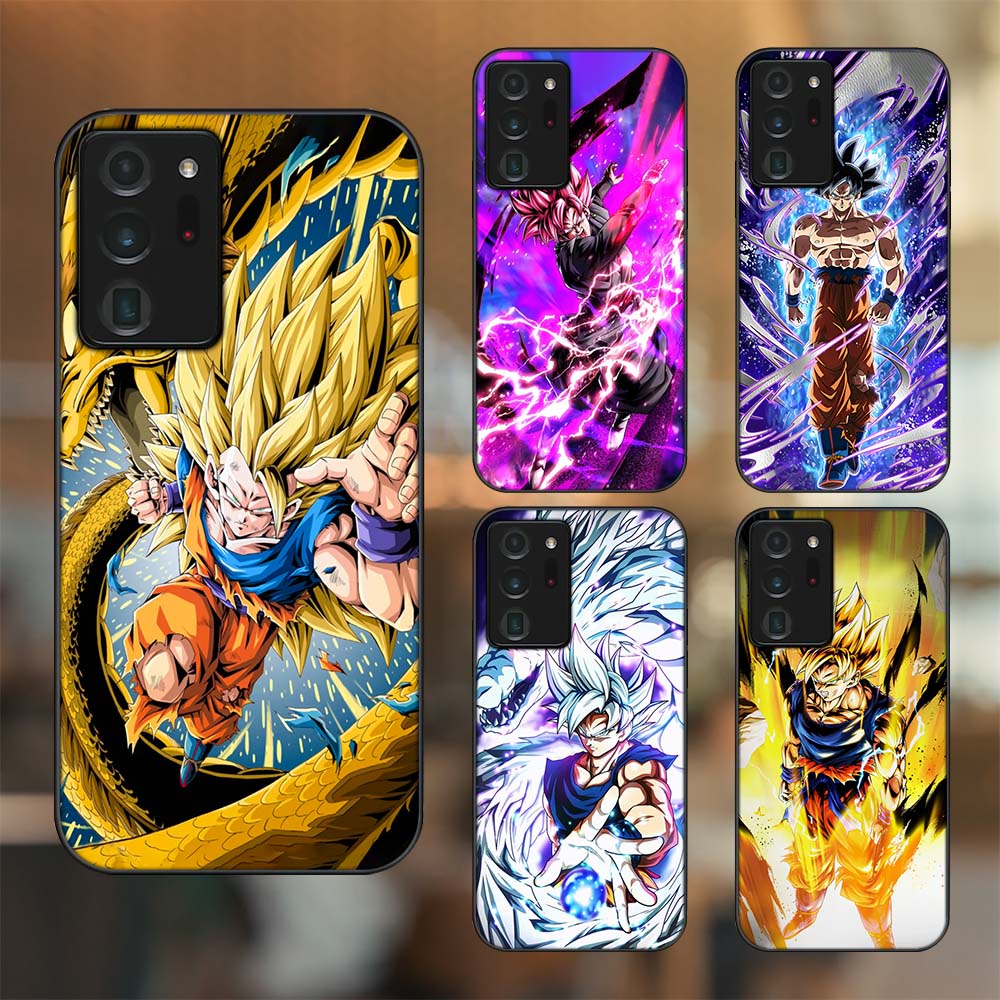 Ốp lưng Samsung Note 20 Ultra viền đen in hình Son Goku Dragon Ball Super Saiyan