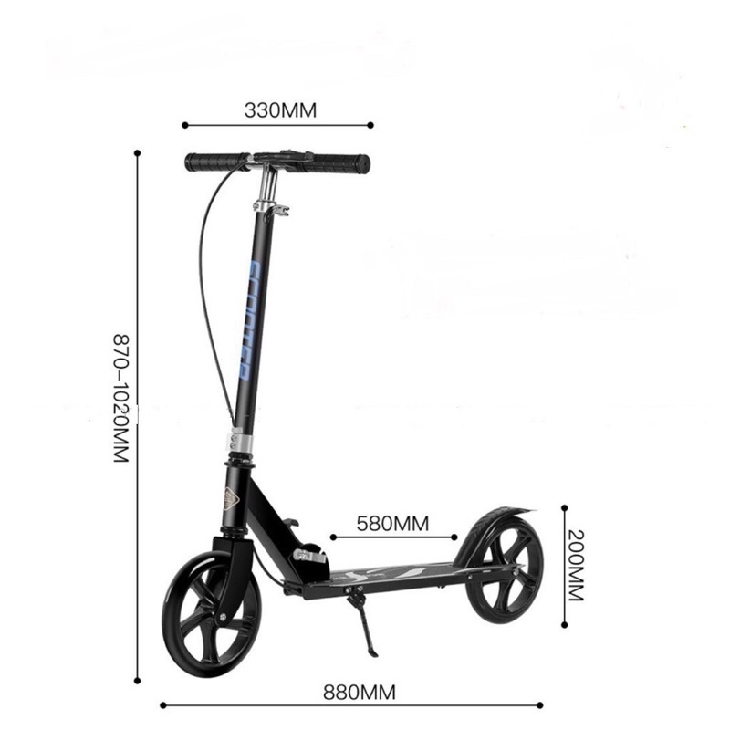 Xe Scooter Gấp Gọn, Để Cốp Xe, Mang Lên Tàu Điện, Hàng Loại 1