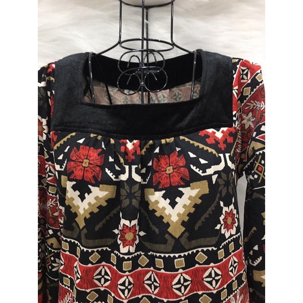 Váy Đầm Boho Nhật 2 hand hiệu COUP SEC BOUGER- Size S M