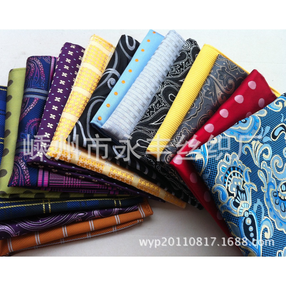 Khăn tay EFAN hình vuông họa tiết sọc chất lượng cao làm quà tặng dành cho nam