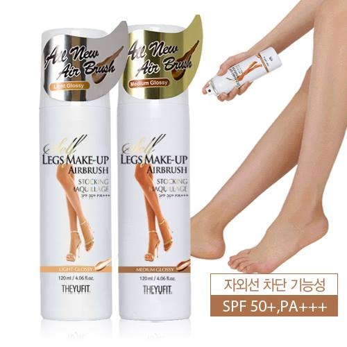 Tất Phun Hàn Quốc Yufit Airbrush Leg Makeup SPF50+ PA+++ che khuyết điểm 120ml