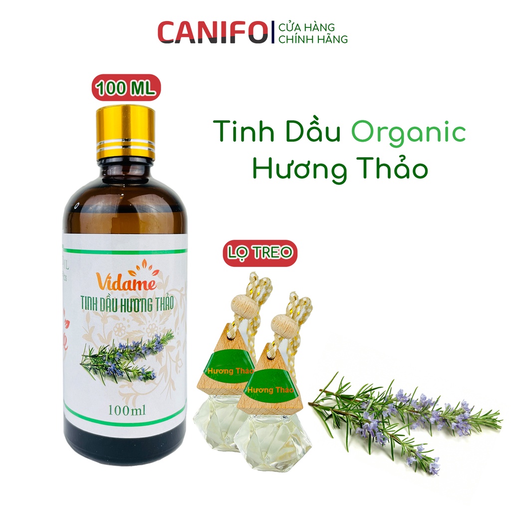 Tinh dầu hương thảo thiên nhiên nguyên chất 100ml Canifo, tinh dầu thơm thanh mát, khửi mùi, làm thơm phòng hiệu quả