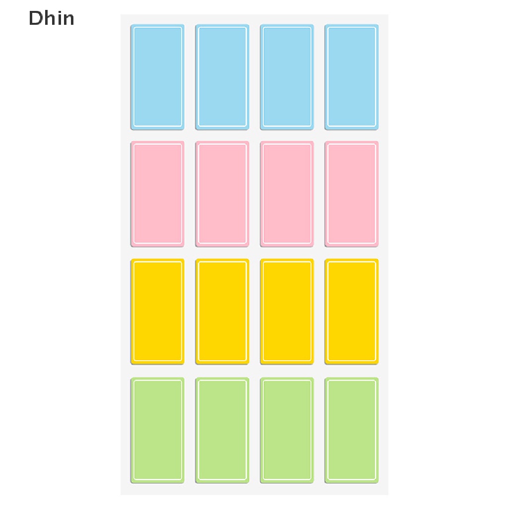 1 Bộ Nhãn Dán Phân Loại Tên Tự Dính Chống Thấm Nước Nhiều Màu Sắc Dành Cho Trường Học / Văn Phòng