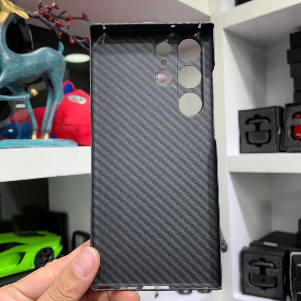 Ốp Điện Thoại Sợi Carbon Nhám Cho Samsung S23 Ultra Galaxy S23plus