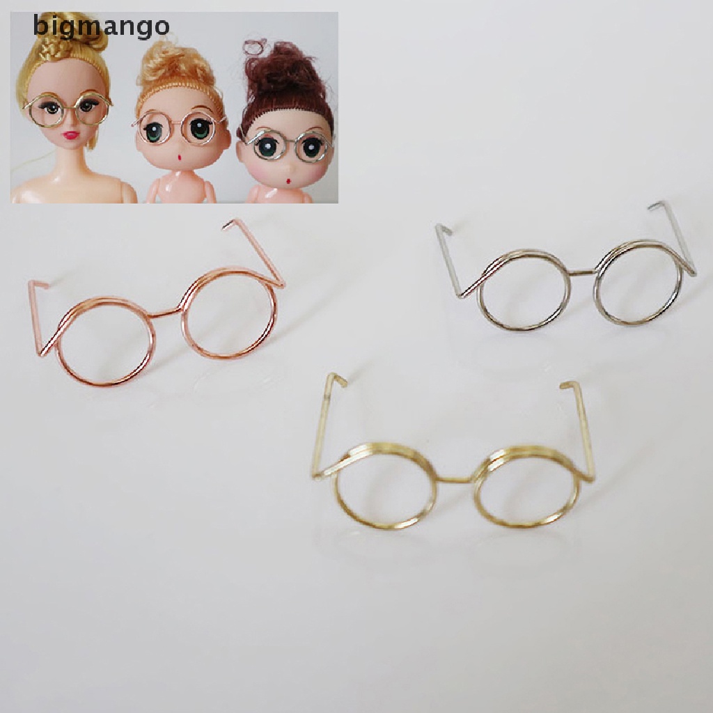 Kính Mắt Gọng Nhựa 3.5cm Trang Trí Nhà Búp Bê