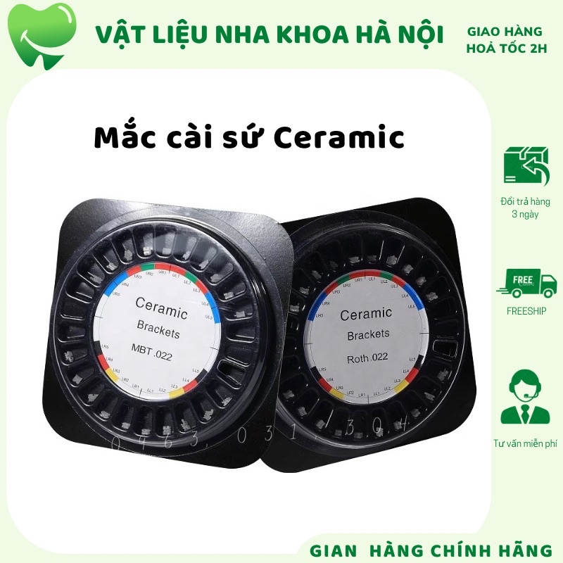 Mắc cài sứ Ceramic chính hãng Mắc cài sứ chỉnh nha mắc cài nha khoa - NHA KHOA HÀ NỘI