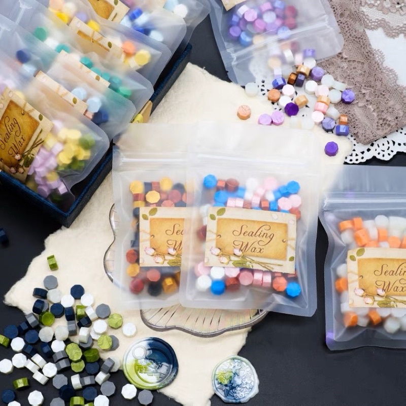Hạt Sáp Sealing Wax Đóng Dấu Niêm Phong Mix Nhiều Màu Sắc Trang Trí Bì Thư Thiệp Cưới Quà Trang Trí Sổ Journal