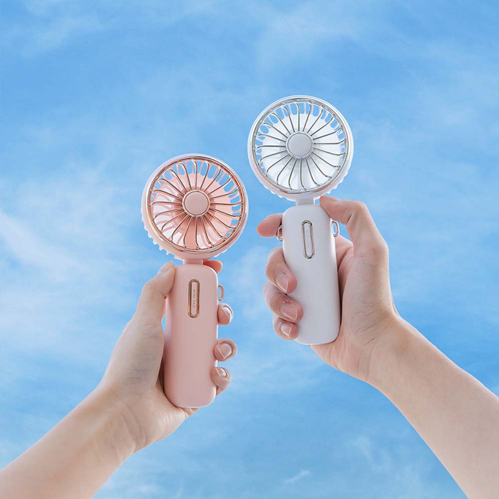 Portable Rechargeable Handheld Fan - Small Quiet Personal Cooler Powered Desk