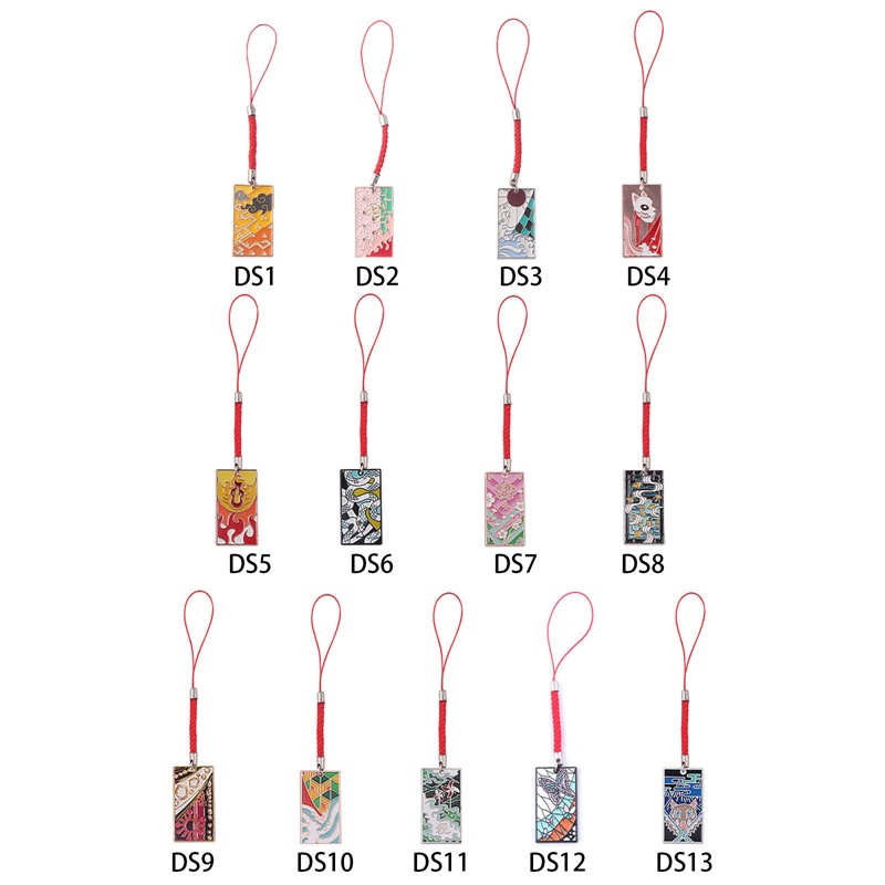 Móc Khóa Hợp Kim Họa Tiết Hoạt Hình Demon Slayer Blade Tanjiro Nezuko Ghost Kill Team