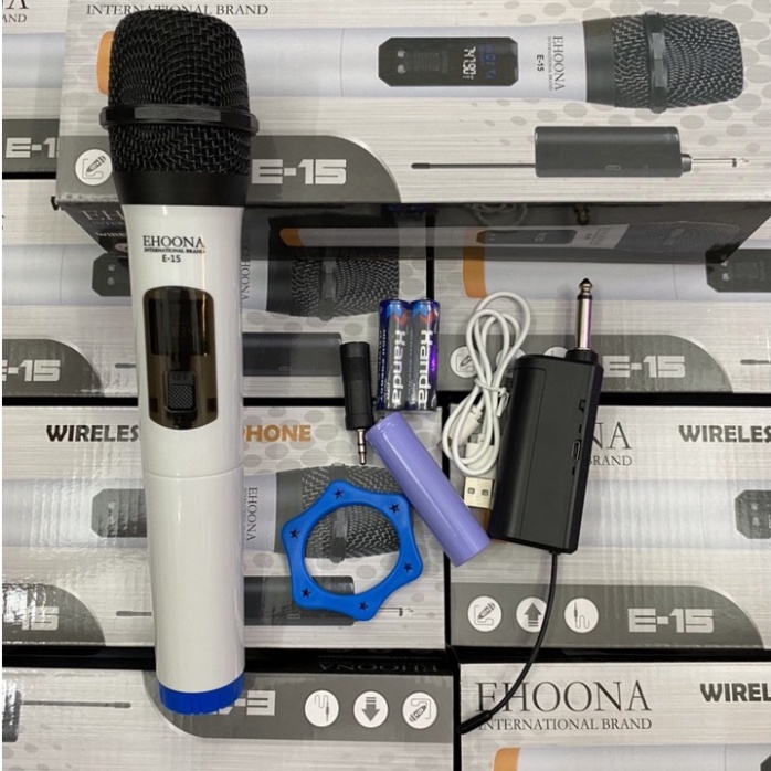 Micro đa năng dùng cho loa kéo E15, Mic hút âm tốt, chống hú