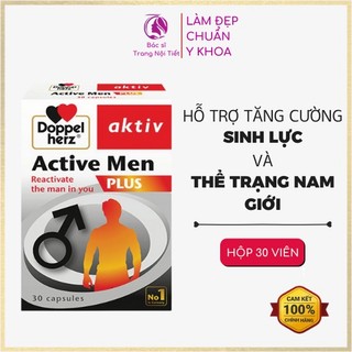 Aktiv Men PLUS hỗ trợ tăng cường sinh lực cho nam giới, hỗ trợ làm chậm quá trình mãn dục nam.