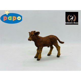 Mô hình động vật , đồ chơi con vật Papo chính hãng Bò Limousin con 51132 - Schleich House