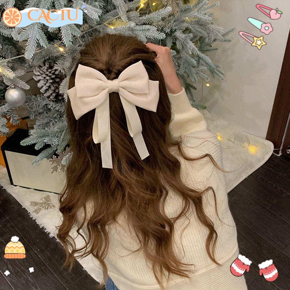 Kẹp Tóc Vải Satin Phong Cách Vintage Dành Cho Nữ