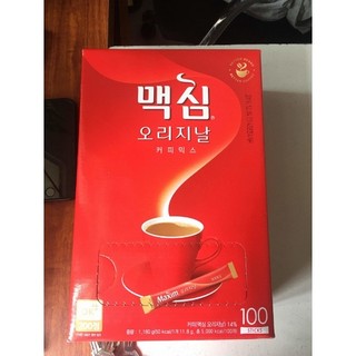 Cà phê maxim nguyên chất hàn quốc- 맥심 20 gói, 100 gói