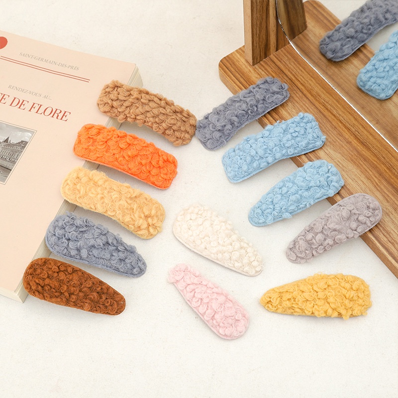 Kẹp Tóc Vải Bông Màu Sắc Ngọt Ngào Xinh Xắn Cho Bé Gái