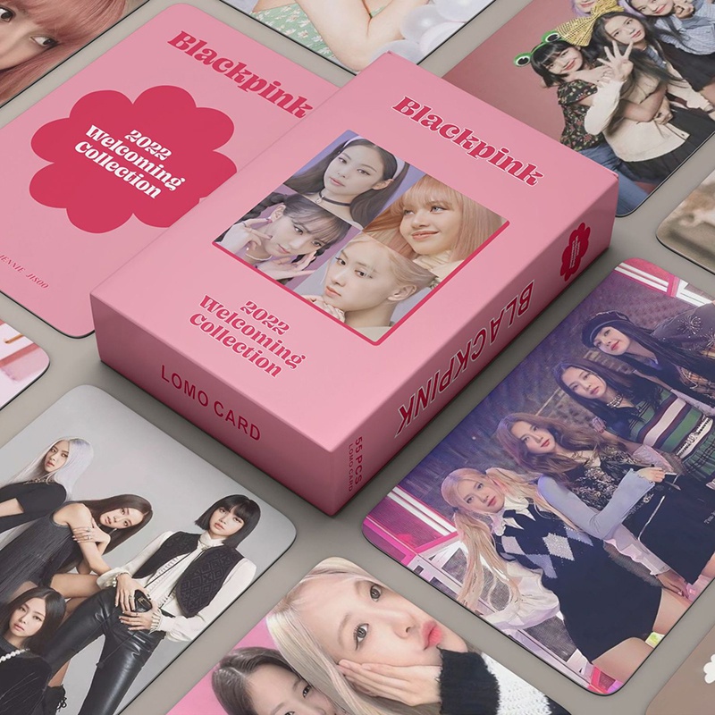 Đen Bộ Ảnh lomo card Nhóm Nhạc Blackpink 2022 Weleoming Colleelion