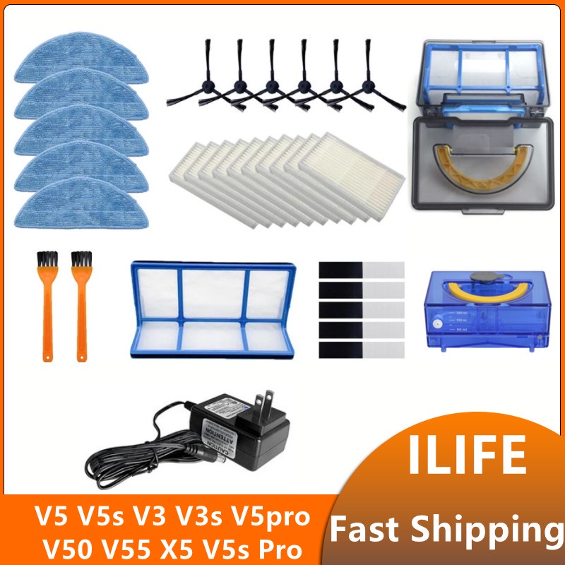 Ilife V5s Pro V3s Pro V3s Max Phụ Kiện Bộ Lọc Chổi Quét Tấm Lọc Hepa Cho