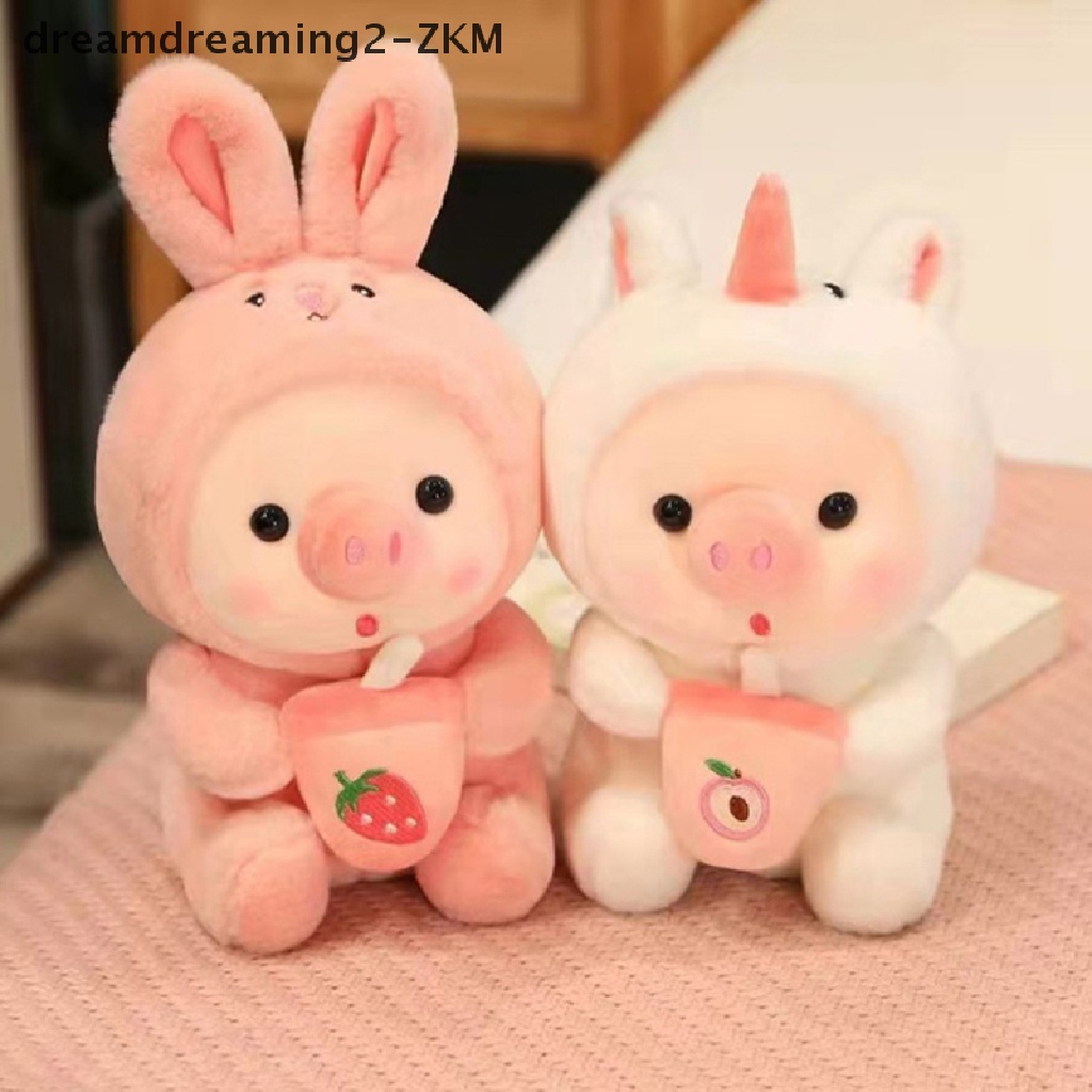 1 Thú Nhồi Bông Hình Ếch / Hổ / Thỏ / Heo Hồng 25cm Hóa Trang Làm Quà Sinh Nhật