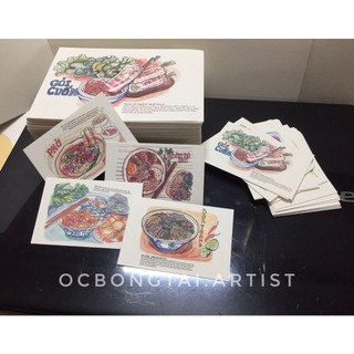 Postcard mini 8cm (Món Ăn Việt Nam)
