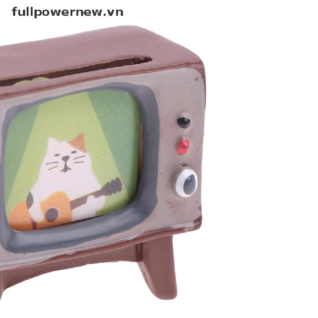 Mô Hình TV radio Mini Để Bàn Trang Trí Nhà Búp Bê vn