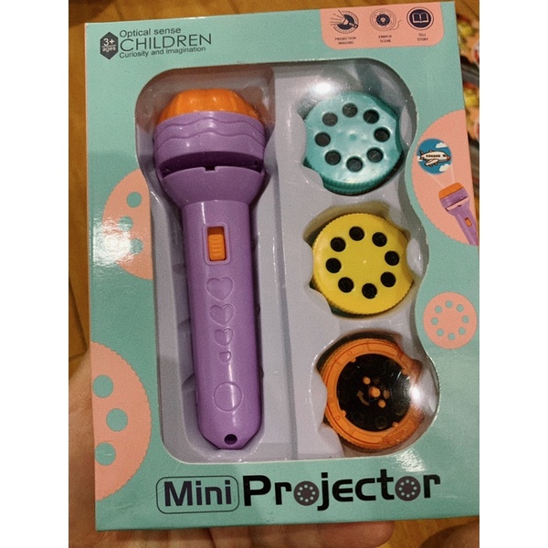 Đèn pin chiếu hình 80 hình động vật ngộ nghĩnh, đồ chơi chiếu hình dễ thương cho bé