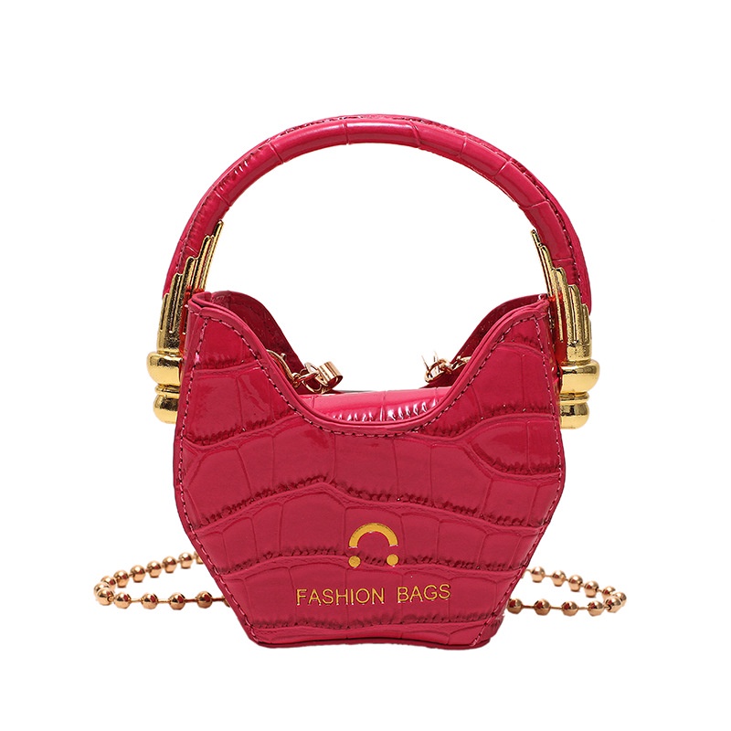 Túi Xách JASMIN NOIR Đeo Chéo Vân Da Cá Sấu Phối Dây Xích Thời Trang Nữ Sành Điệu