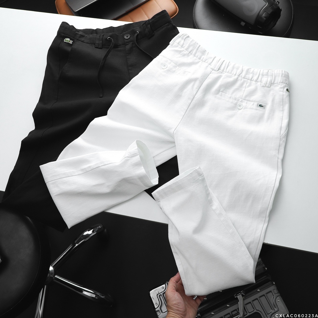 Quần dài thời trang nam chất liệu linen cao cấp, form slim fit tôn dáng 60223A