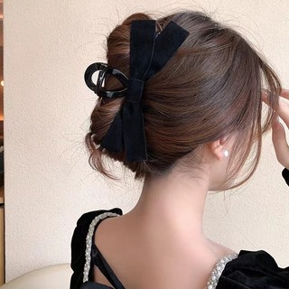 Kẹp Tóc Nơ Đen Phong Cách Hàn Quốc Cho Nữ