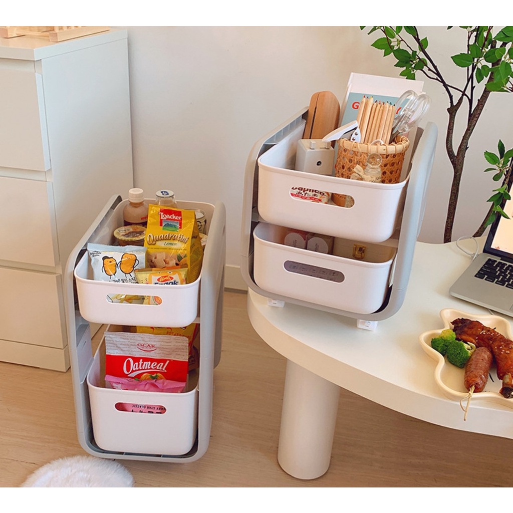 KỆ TRƯỢT ĐỰNG ĐỒ ĐA NĂNG PHONG CÁCH HOKORI MÃ 5588