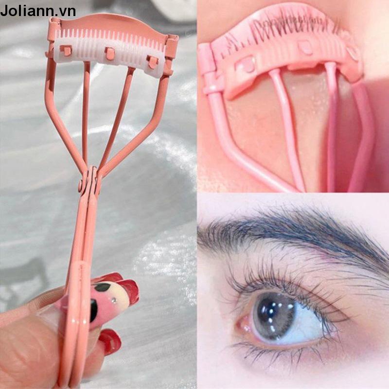 🎐Joliann🎐Dụng Cụ Bấm Mi Bằng Thép Carbon Tích Hợp Lược Tiện Dụng