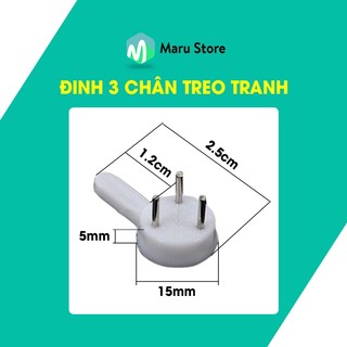 Đinh 3 chân treo tranh