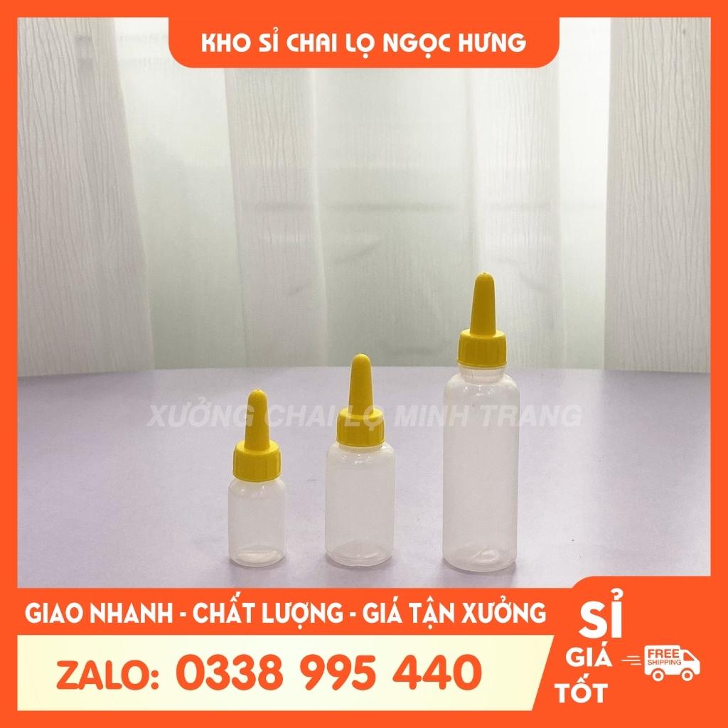 100 Lọ Nhựa Nhỏ Mắt 5ml/10ml/20ml - Chai Chiết Mực, Hương Liệu - Chai Nhỏ Giọt - Chai Lọ Chiết Mỹ Phẩm - Dụng Cụ Spa
